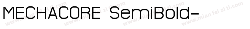 MECHACORE SemiBoId字体转换